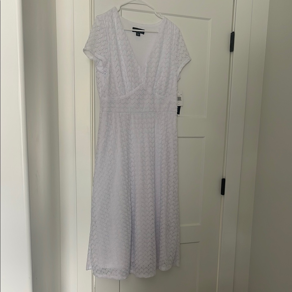Perceptions Ivory Lace Midi Dress